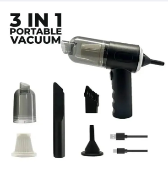 3-in-1 Portable Mini Wireless Vacuum Cleaner